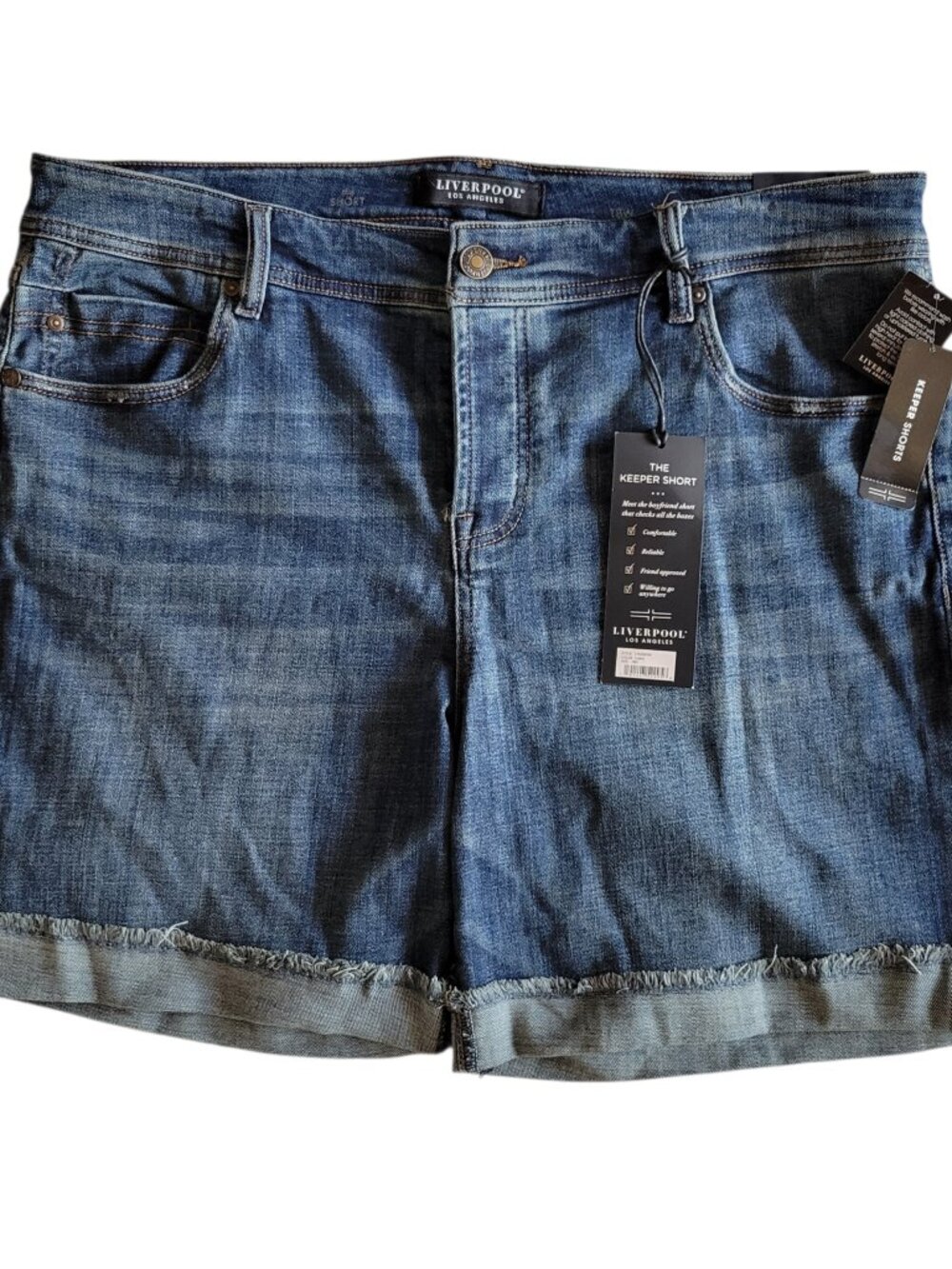 Liverpool The Keeper Denim Shorts Women’s (Size 18W) NWT